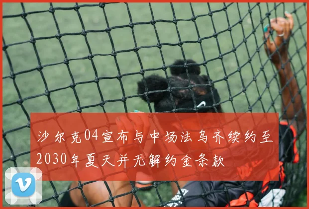 沙尔克04宣布与中场法乌齐续约至2030年夏天并无解约金条款